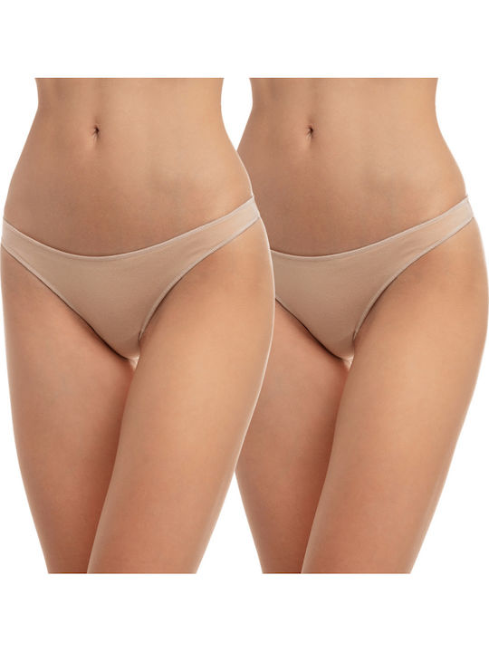 Minerva Miss Rio Βαμβακερά Femei Slip 2Pack făr...