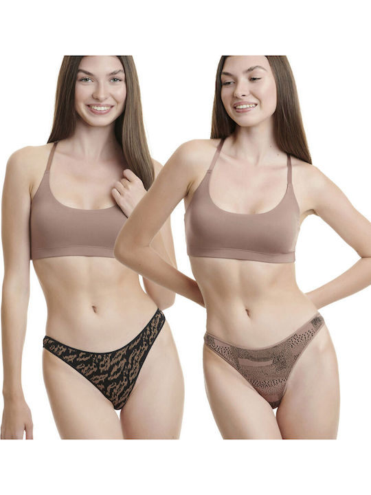 Walk Damen Brasilien 2Pack Black/Chocolate