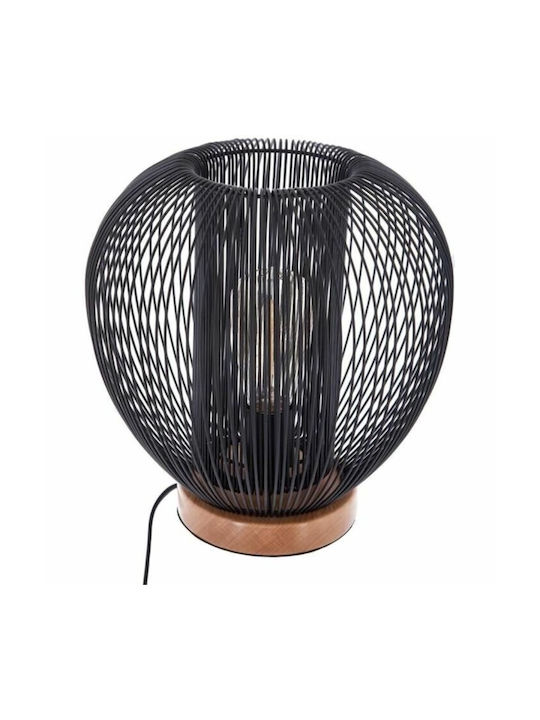 Atmosphera Tischlampe Dekorative Lampe mit Fassung für Lampe E27 Schwarz