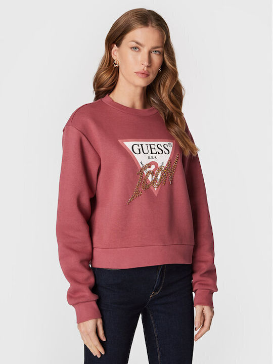 Guess Icon Women's Sweatshirt Pink