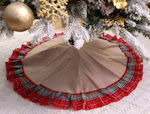 Christmas Tree Apron Beige D100cm