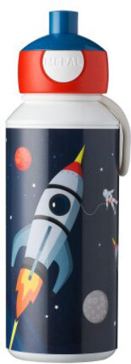 Mepal Pop Up Space Παιδικό Παγούρι Πλαστικό με Καλαμάκι 400ml