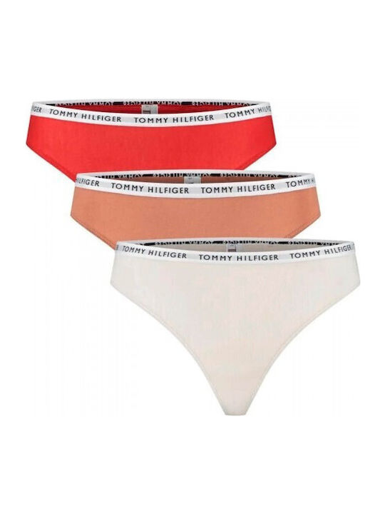 Tommy Hilfiger Βαμβακερά Femei Slip 3Pack White...