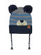 Kinder Beanie Gestrickt Mehrfarbig