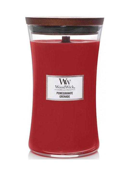 WoodWick Aromatic Soy Candle in Jar with Pomegr...
