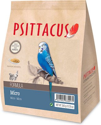 Psittacus Micro Maintenance Extruded Formula Food Pellet for Budgerigars 350gr