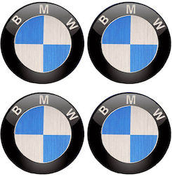 Carner Adhesive Badges with Enamel Coating Bmw 6cm for Car Rims 4pcs