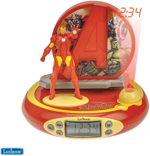 Lexibook Ceas De Birou Avengers Iron Man Roșu