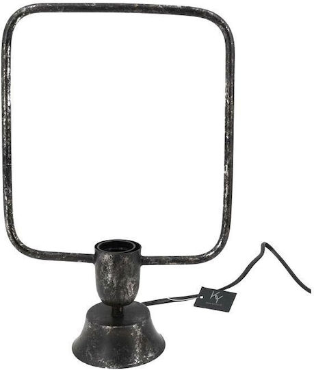 Dekorative Lampe mit Fassung für E27 Lampe Schwarz