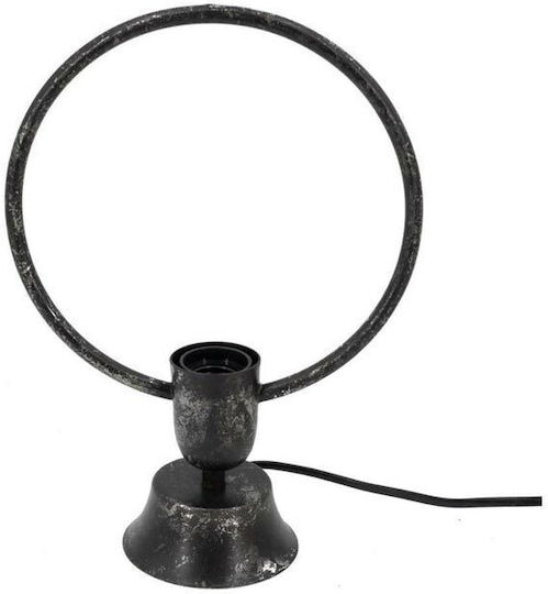 Dekorative Lampe mit Fassung für E27 Lampe Schwarz