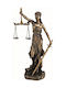 Dekorativ Statuette aus Metall Themis - Gerechtigkeit 20cm 1Stück