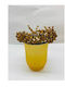 Royal Candle Holder Glass Ink 10x10x15cm 1pcs
