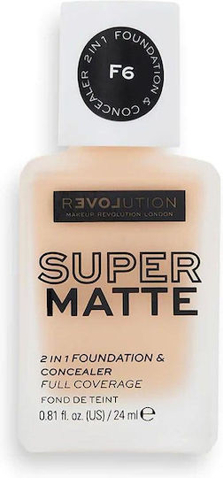 Revolution Beauty Super Matte 2in1 Flüssig F6 24ml