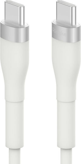 Ringke USB 2.0 Cable USB-C male - USB-C 60W Λευκό 2m