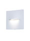 Fos me Wall-Mounted Outdoor Ceiling Lamp LED IP65 3W with Warm White Light 14x14cm