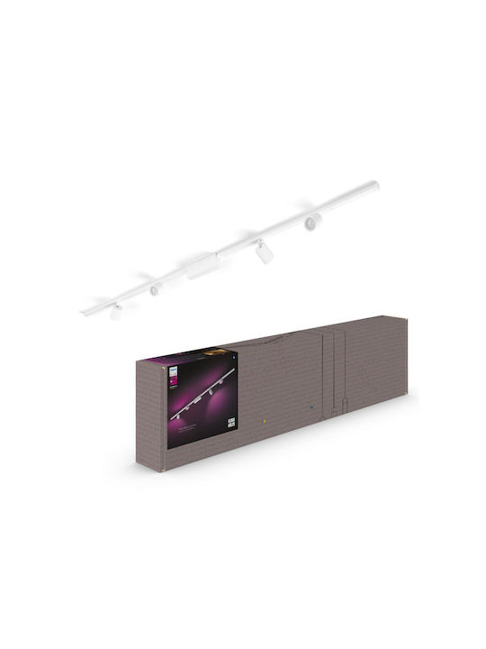 Philips LED Alb Cald Spot cu 4 Lumini în Culoare Alb