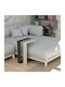 Rectangular Side Coffee Table Muju Wooden Open Mocha White Antique Anthracite W30xL40xH57cm
