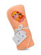 Beboulino Baby Hooded Bath Towel Patrol Orange 75x75cm