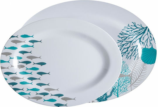 Marine Business Servierplatte Oval Kunststoff Bunt 2Stück