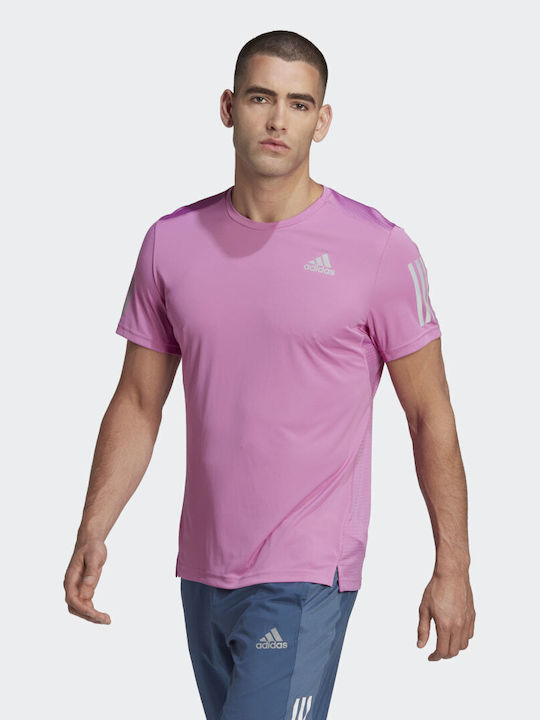 Adidas Own The Run Tricou pentru bărbați Pulse Lilac / Reflective Silver