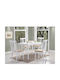 Fiord Masă Bucătărie Lemnoasă Alb 80x60x74buc