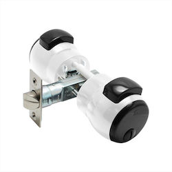 Meroni bathroom knob lock white 12bo