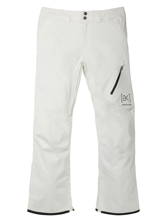 Burton Gore Cyclic Pants 10000109100 Ανδρικό Παντελόνι Σκι & Snowboard Λευκό