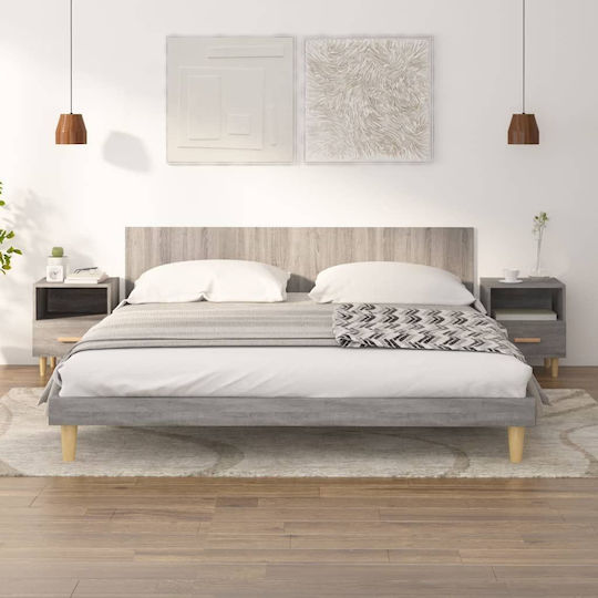 Комоди Дървени Grey Sonoma 2бр 40x35x47см