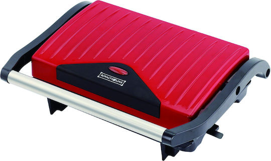 Royalty Line PM-750.417.1 Τοστιέρα για 2 Τοστ 750W Κόκκινη
