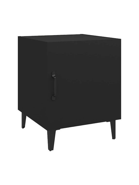 Wooden Bedside Tables 2pcs Black 40x40x50cm