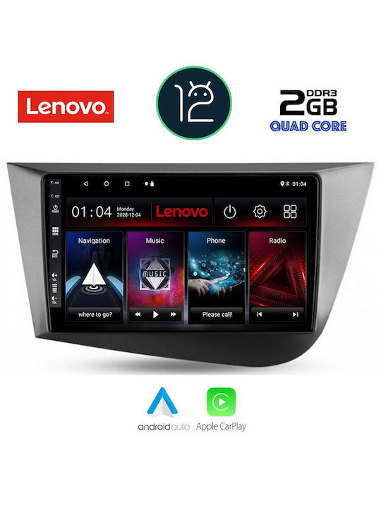 Lenovo Car-Audiosystem für Seat Leon Audi A7 2005-2012 mit Klima (Bluetooth/USB/AUX/WiFi/GPS/Apple-Carplay) mit Touchscreen 9"