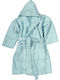 Dimcol Νο6 32121532001 Kids Swimming Bathrobe Blue with Hood