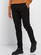 GAM006-20102 Herrenhosen Chino Regulär Passform Schwarz