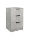 Noptiere Lemnoase Beton gri 2buc 40x36x65cm