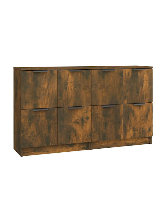 Cabinet de Birou Lemnos Smoked Oak 2pcs 60x30x70cm