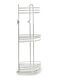 BigBuy Corner Wall Mounted Bathroom Shelf Plastic with 3 Shelves 26.5x20.5x59.5cm