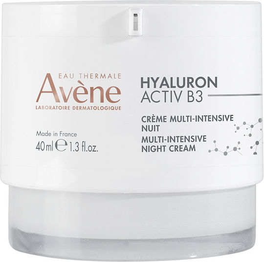 Eau Thermale Avène Hyaluron Activ B3 Κρέμα Προσώπου Νυκτός για Ενυδάτωση & Αντιγήρανση με Υαλουρονικό Οξύ & Νιασιναμίδη 40ml
