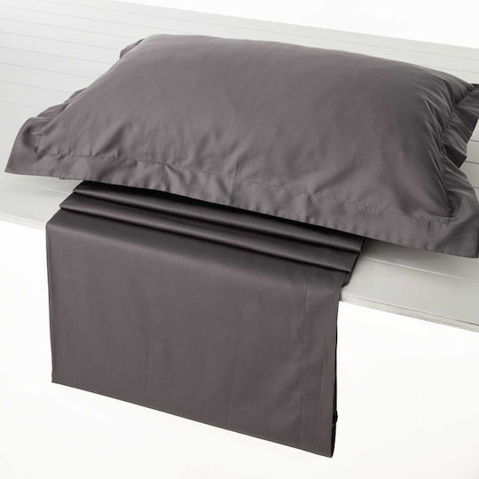 Vesta Home Чаршаф King Size с Ластик 180x200+40см. Athena 305 Grey
