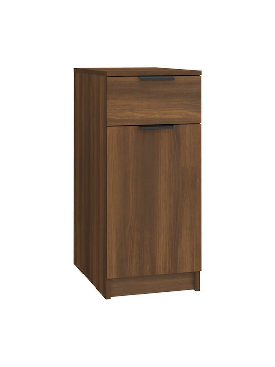 Office Storage Chipboard Cabinet Brown L33.5xW50xH75cm