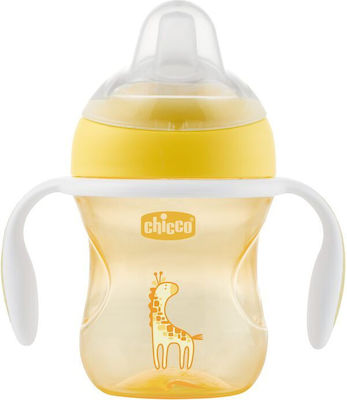 Chicco Εκπαιδευτικό Μπιμπερό με Λαβές Transition Cup 4m+ 200ml