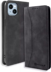 Bodycell Portofel Piele artificială Negru (iPhone 14) 04-01001