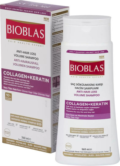 Bioblas Collagen Keratin Σαμπουάν κατά της Τριχόπτωσης για Όλους τους Τύπους Μαλλιών 360ml
