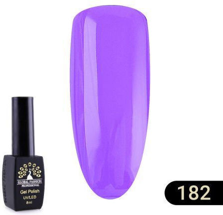 Global Fashion Black Elite Halb-permanenter Nagellack 182 8ml 1Stück