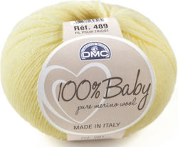 DMC Baby Μάλλινο 091 Κίτρινο Ανοιχτό 225m 50gr