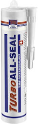 Turbo All Seal Σφραγιστική Σιλικόνη Διάφανη 290ml Turbo All Seal Σφραγιστική Σιλικόνη Διάφανη 290ml