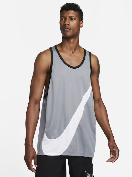 Nike Crossover Ανδρική Μπλούζα Dri-Fit Αμάνικη Γκρι
