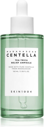 Skin1004 Madagascar Centella Tea-Trica Успокояващ & Хидратиращ Ампулен Серум за Лице с Centella Asiatica за Акне 100ml