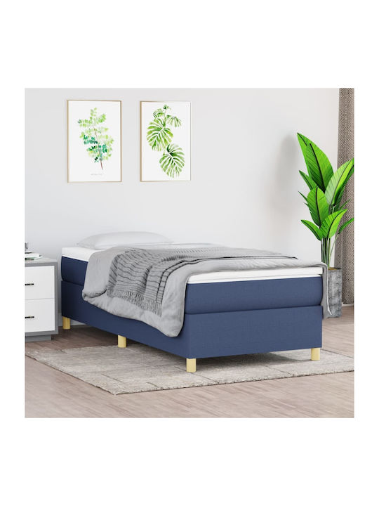 Bettunterlage Einzel mit Stoff Blau für die Mat...