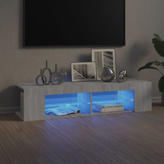 Έπιπλο TV Επιδαπέδιο με Φωτισμό Led 135x39x30εκ.