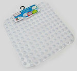 Homestyle Bathtub Mat with Suction Cups Transparent 54x54cm